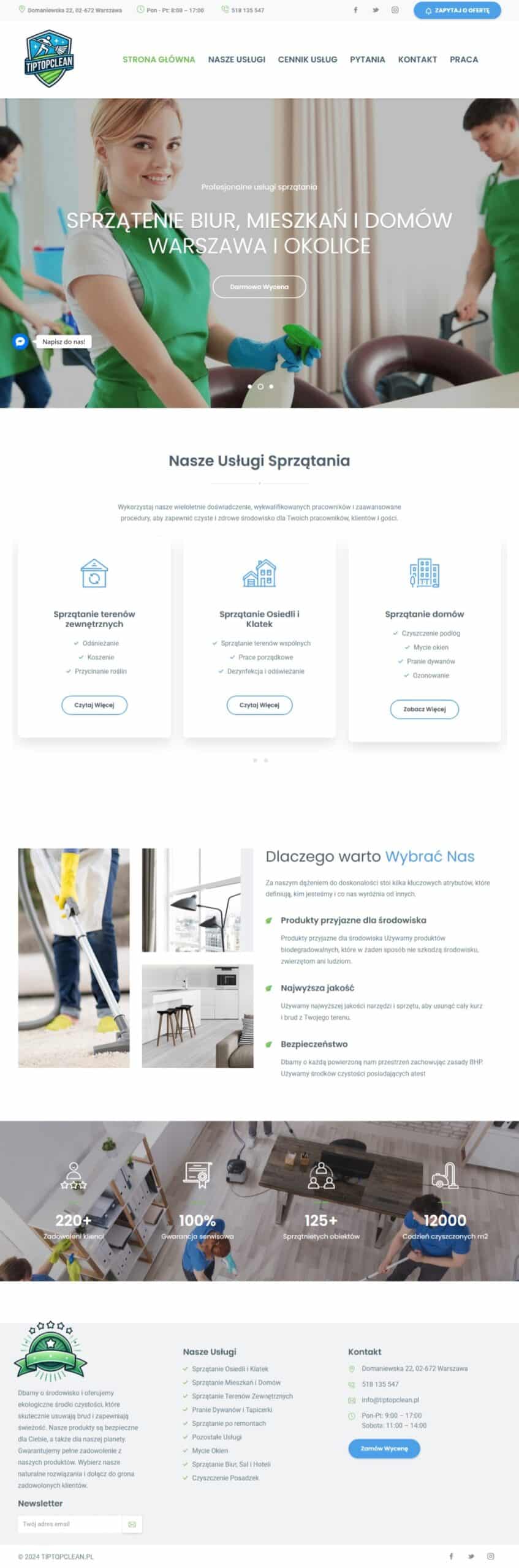 Realizacja TipTopClean.pl
